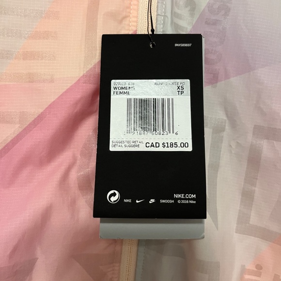 Brand New Women's Nike Lightweight Running Jacket Rain Repellant Packable XS - Picture 4 of 4